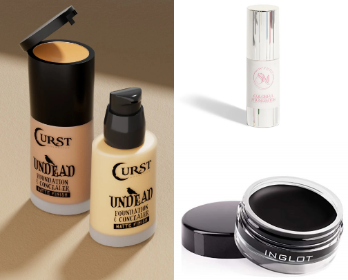 THE Makeup Arsenal for busy (gothic) Moms cover photo collage