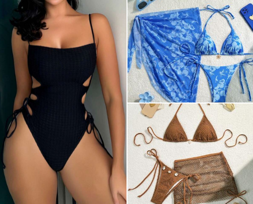 Summer Cute and Stylish Beachwear cover photo collage