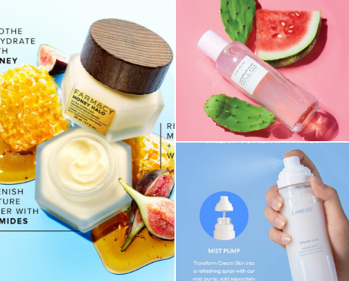 Skincare for that Natural Beauty cover photo collage