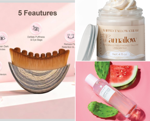 Skincare for that Natural Beauty cover photo collage