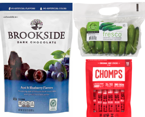 My monthly Costco haul that includes sweet, salty and protein cover photo collage