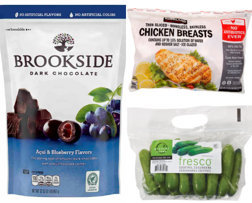 My monthly Costco haul that includes sweet, salty and protein cover photo collage