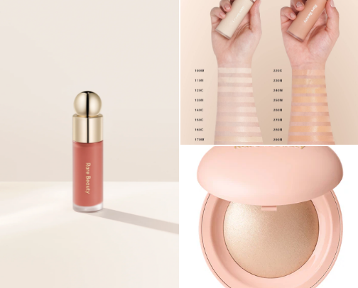 Rare beauty 💄 cover photo collage