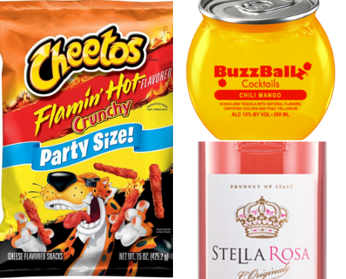 Love Island Finale Snacks, drinks, and things (for Hot Girls Only) cover photo collage