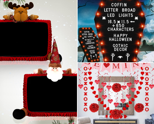 Holiday Office Decor cover photo collage