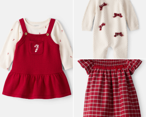 Baby and toddler cloths from carter's, Black Friday sale going on right now 50-60% off cover photo collage