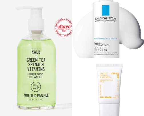 tried & true products for glass skin cover photo collage