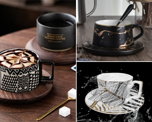 Aesthetic catchy cups cover photo collage