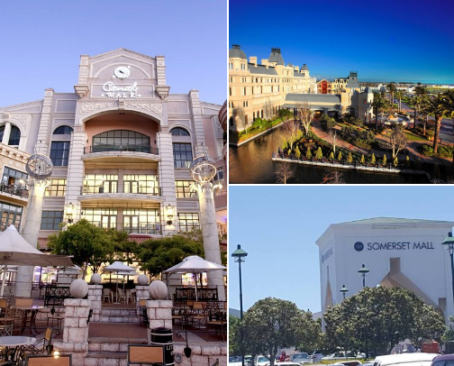 Shopping mall cover photo collage