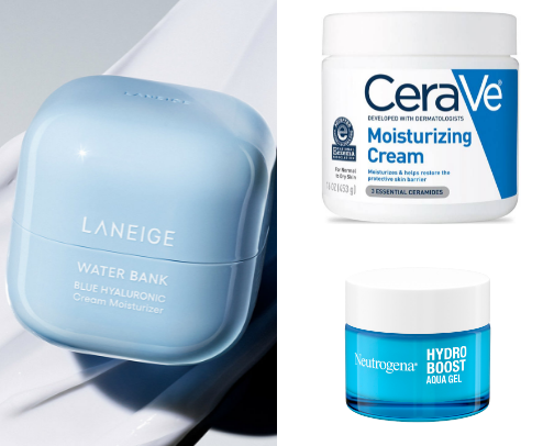 10 Best Face Moisturizers for Clear, Glowing Skin (Derm-Approved & TikTok Viral) cover photo collage