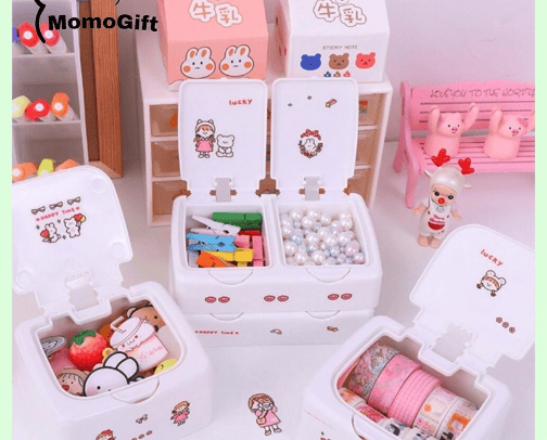 Tempat kapas wajah serbaguna mini box aesthetic cover photo collage