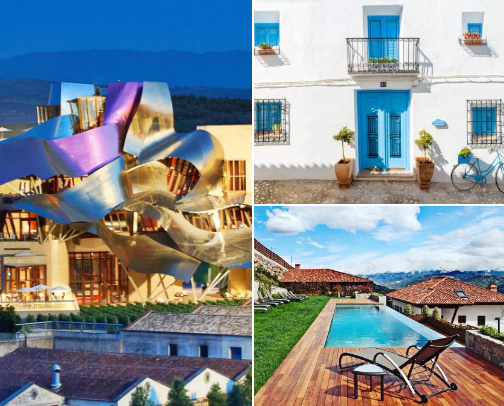 Beyond Four Walls: Spain’s Most Unique & Extraordinary Stays cover photo collage