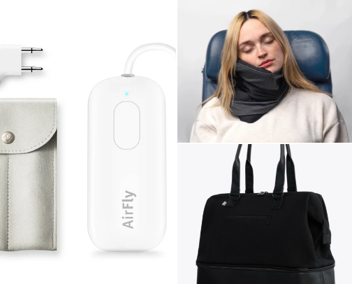 Travel Must-Haves for Long Haul Flights cover photo collage
