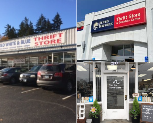 My favorite thrift stores in Portland Oregon! cover photo collage