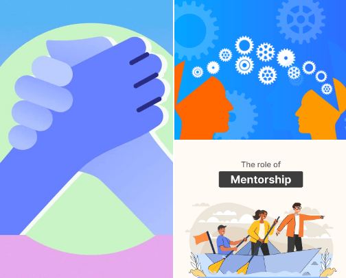 Mentorship: Finding, Being, and Benefiting from Mentors cover photo collage