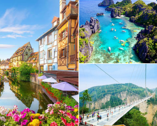 ✈️ Hidden Gems on My Travel Bucket List | Unique Destinations Around the World cover photo collage