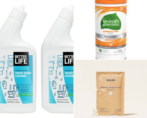 Nontoxic cleaning recommendations cover photo collage