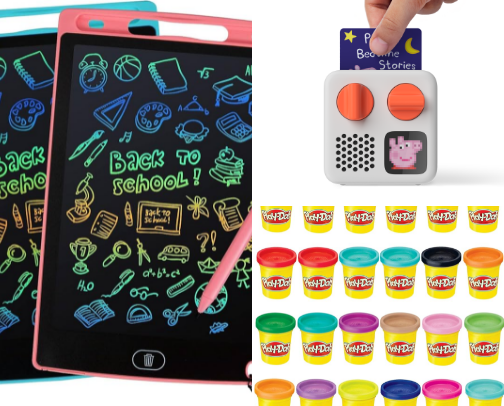 Must have toys for 3 year old on a plane cover photo collage