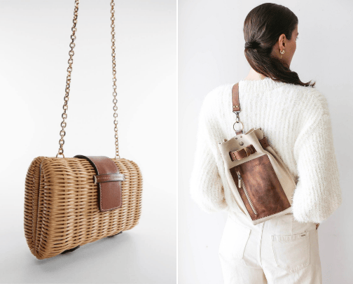 Bags (different styles) cover photo collage