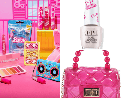 Barbie makeup and accessories cover photo collage