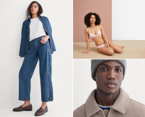 Everlane Chic Denim & Tailored Everyday Pieces cover photo collage