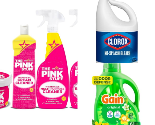 Great Cleaning products cover photo collage