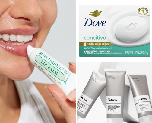 night routine products you have to try (skin care, shower products, and more)🛁🩵🫧 cover photo collage