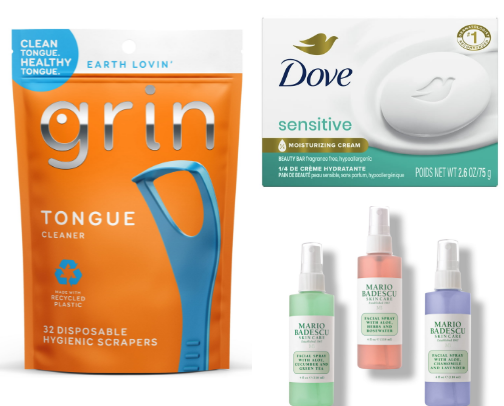 night routine products you have to try (skin care, shower products, and more)🛁🩵🫧 cover photo collage