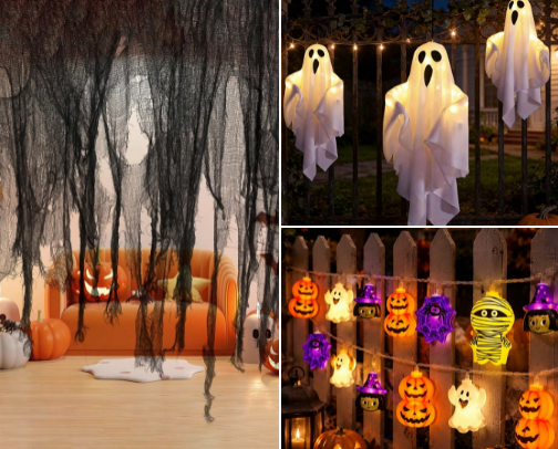 Halloween Party & Decor cover photo collage