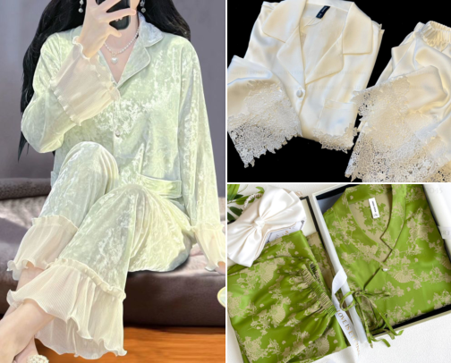 The perfect night wear sets cover photo collage