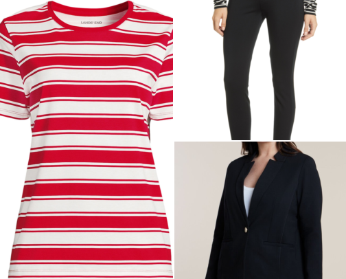 Plus-Size Wardrobe Staples That Actually Fit (Women Over 40) cover photo collage