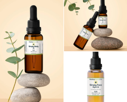 Oil recomendations from HealingNaturalOils cover photo collage