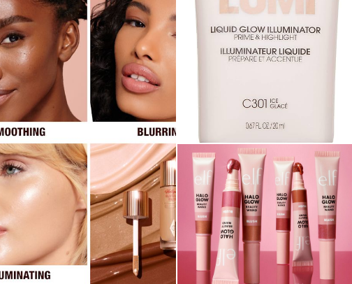 Dewy Makeup Look Must Haves cover photo collage