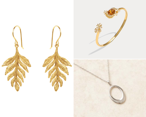 autumn jewellery finds cover photo collage