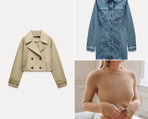Fall fashion items cover photo collage