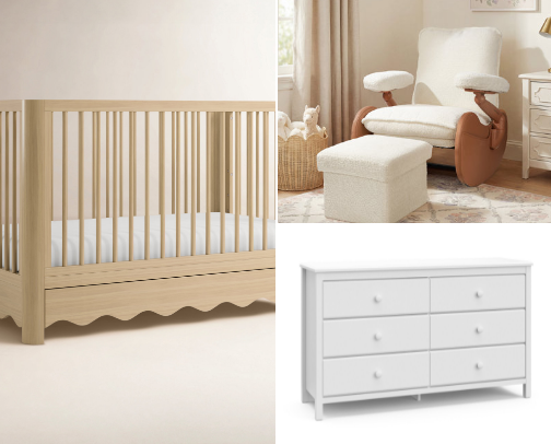 Aesthetic Baby & Toddler Home Essentials from Wayfair cover photo collage