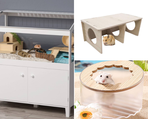 Gerbil Pet Setup, Toys, & Treats cover photo collage