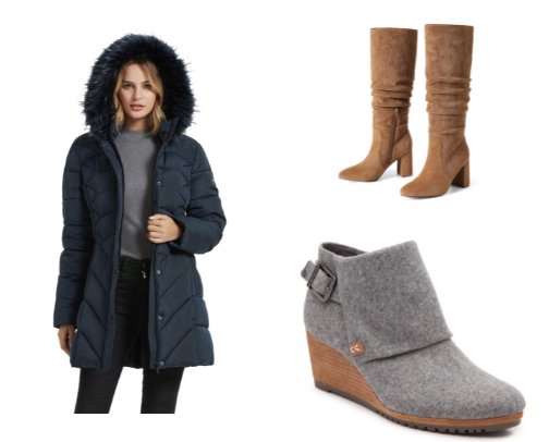 Trendy Coats, Jackets and Boots That'll Turn Heads! cover photo collage