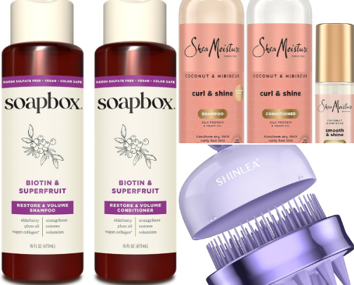 Fresh new day shower essentials cover photo collage