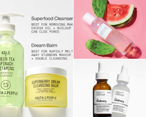 glass skin routine cover photo collage
