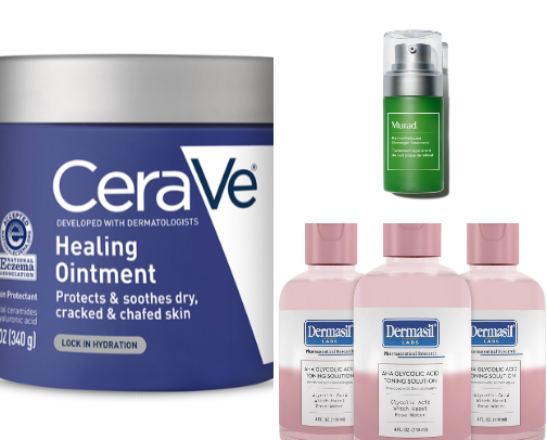 My AFFORDABLE GLASS skincare routine cover photo collage