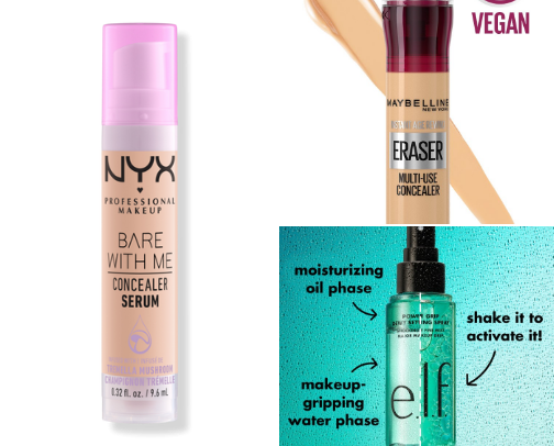 affordable makeup must haves! 💄 cover photo collage