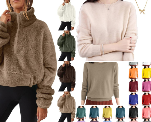 They're Selling Out FAST! See the Fall Sweaters Every Woman is Obsessed With. cover photo collage