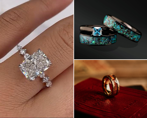 Engagement/Wedding Rings cover photo collage