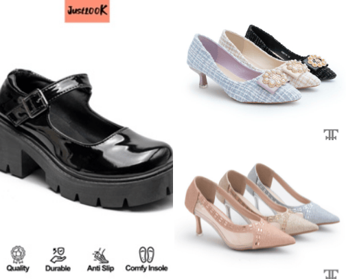 Comfortable and Beautiful Shoes cover photo collage