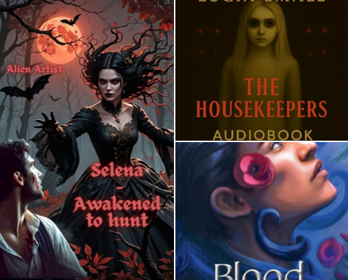 Horror thrillers cover photo collage