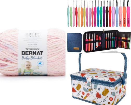 Crochet/ Knitting supplies that I actually use cover photo collage
