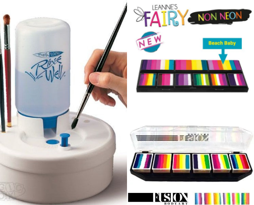 Face painting kit easentials cover photo collage