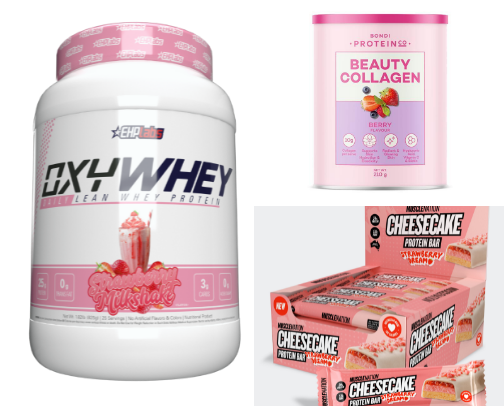 Sweet Treats for Gym Girlies 🍓🍰🏋🏼‍♀️ cover photo collage