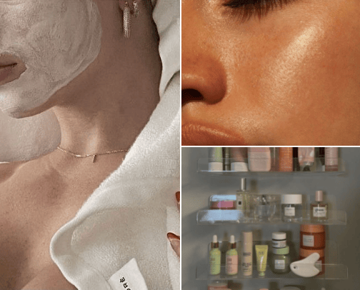 what i use to have clear- flawless skin✨🫧 cover photo collage